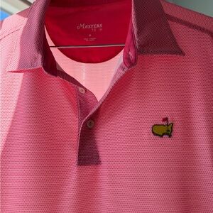 Masters Pink and Red Polo Shirt
